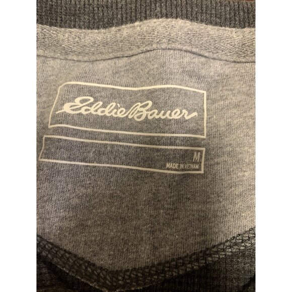 Eddie Bauer M Waffle Knit Cotton Outdoor Casual Pullover Henley - Picture 4 of 8